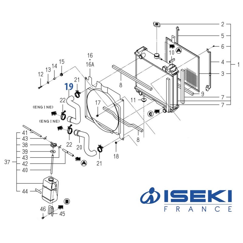 Durite Sup. ISEKI (1725-102-001-00)