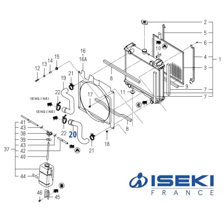 Durite Inf. ISEKI (1705-102-016-00)