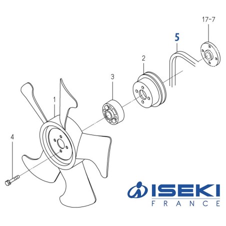 Courroie ISEKI (6213-671-027-00)