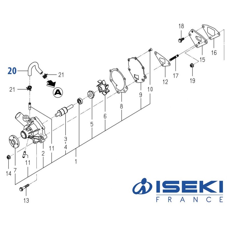 Durite By Pas ISEKI (6213-729-016-00)