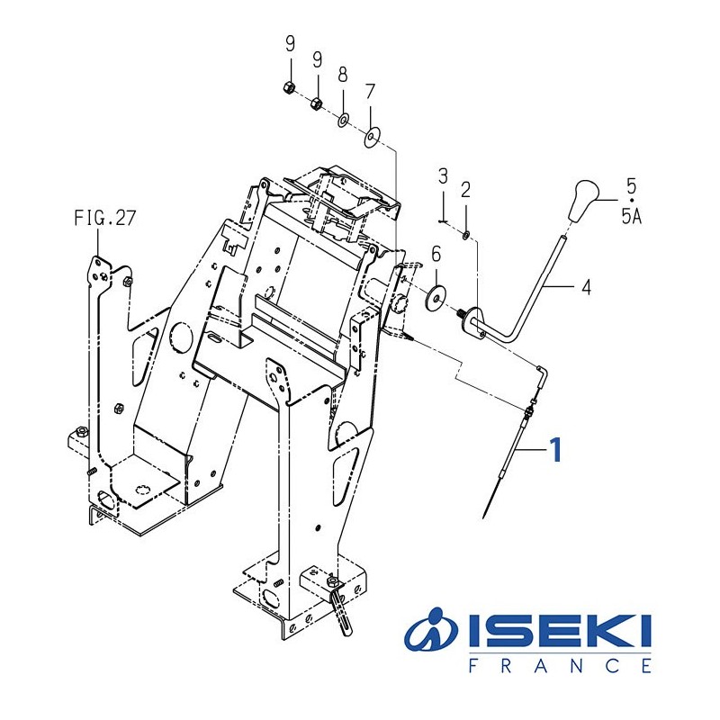 Câble Accélérateur ISEKI (1728-117-210-10)