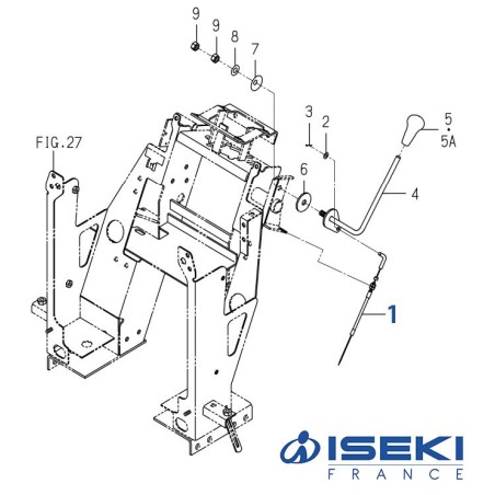 Câble Accélérateur ISEKI (1728-117-210-10)