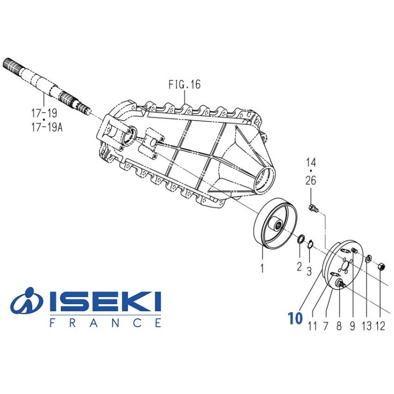 Mâchoire de Frein ISEKI (1728-310-213-00)
