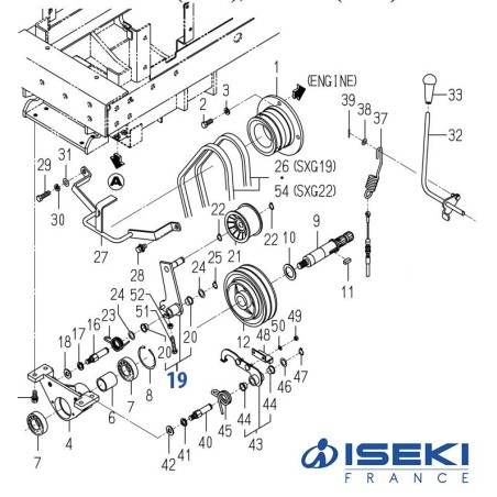 Levier Tendeur ISEKI (1728-334-250-00)