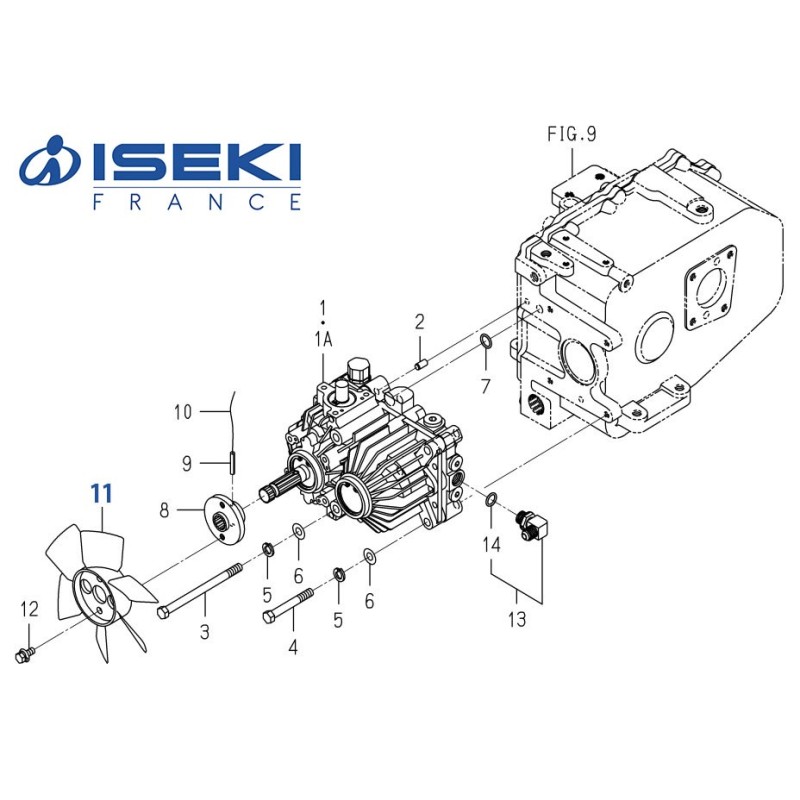 Ventilateur Hydro ISEKI (1725-210-002-00)
