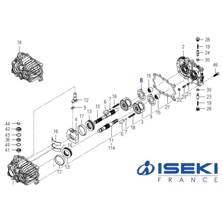 Flasque de Boîtier ISEKI (K510-001-010-00)