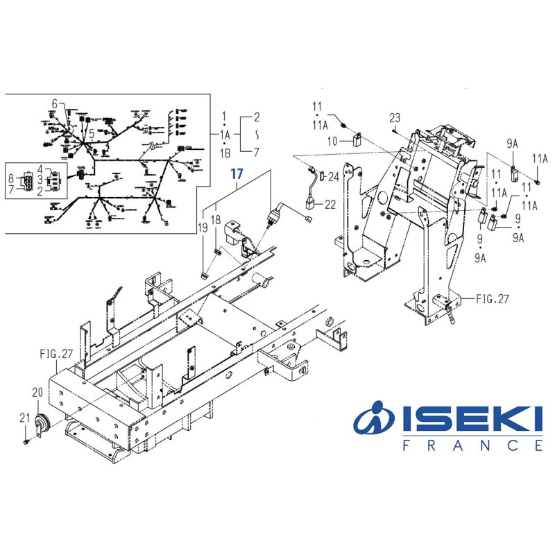 Sécurité Pédale ISEKI (1560-664-250-00)