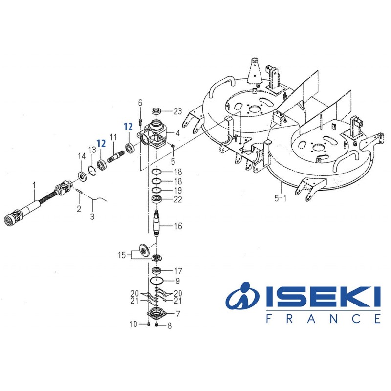 Roulement Boîtier ISEKI (1594-218-001-00)