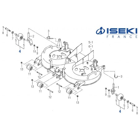 Galet Roues AR ISEKI (8657-501-530-00)