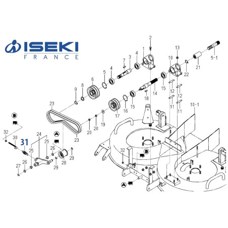 Ressort Tendeur ISEKI (1337-401-006-00)