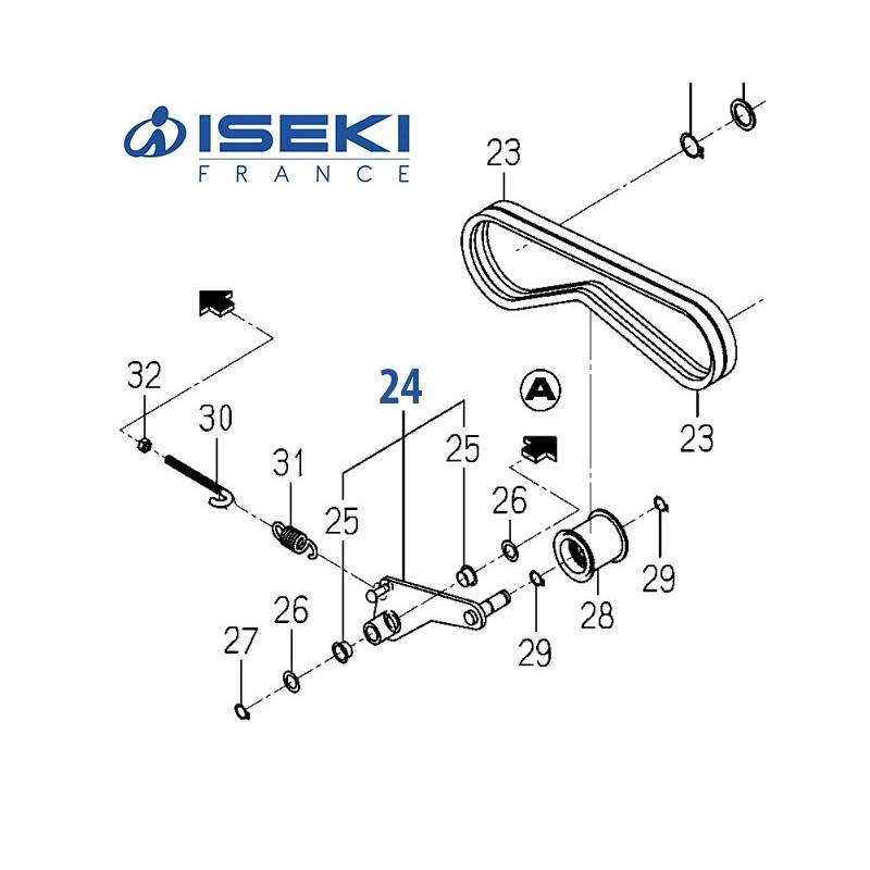 Bras de Tension ISEKI (8663-201-510-50)