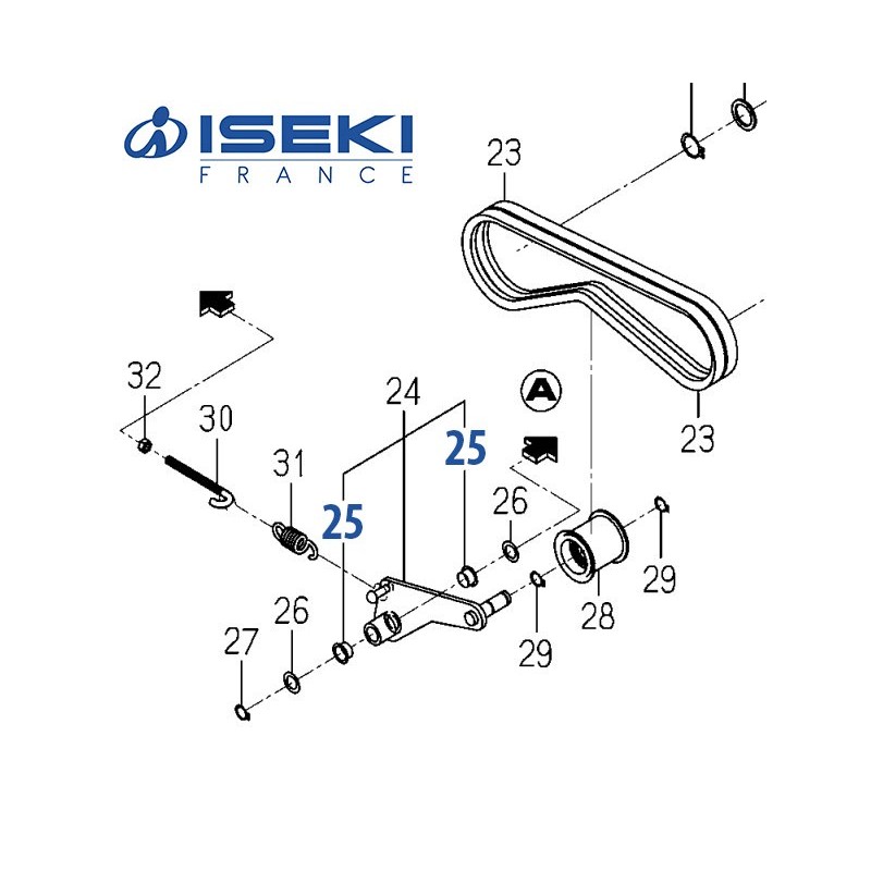 Coussinet ISEKI (2502-407-001-10)