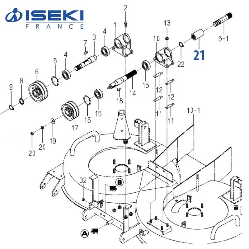 Manchon d'Accouplement ISEKI (1560-220-004-10)