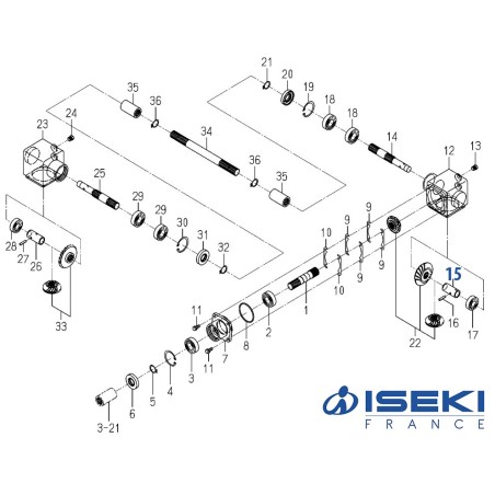 Entretoise ISEKI (8663-202-059-00)