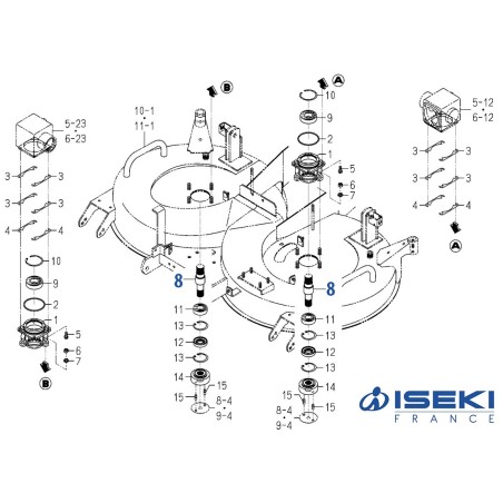 Axe de Lame ISEKI (8663-301-052-10)