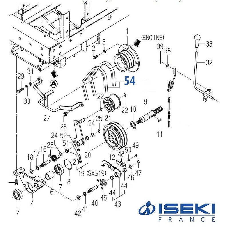 Courroie ISEKI (3695-303-003-00)