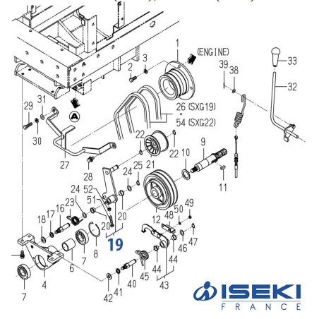 Levier Tendeur ISEKI (1728-334-520-00)