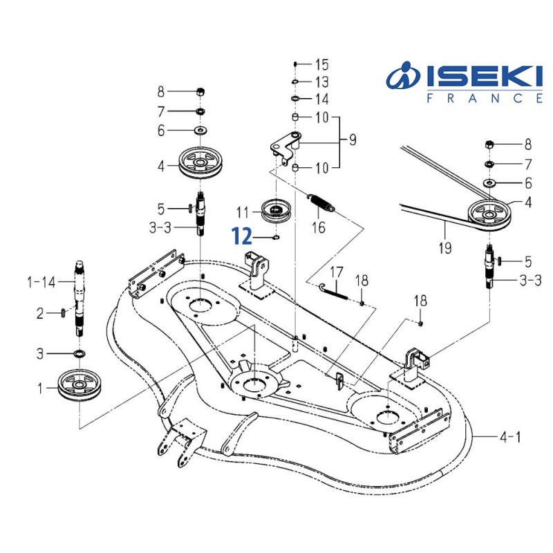 Circlip de Poulie ISEKI (V704-140-017-00)