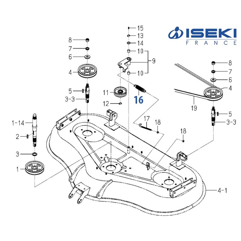 Ressort de Tendeur ISEKI (3737-341-006-00)