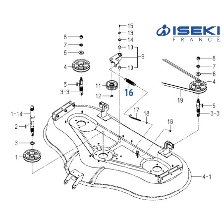 Ressort de Tendeur ISEKI (3737-341-006-00)