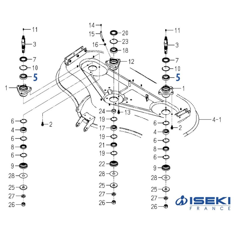 Roulement Palier ISEKI (V600-110-690-80)