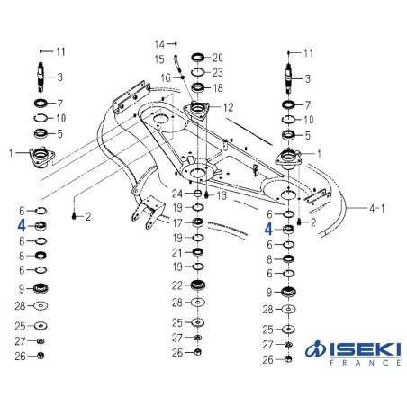 Roulement Palier ISEKI (1594-221-001-00)