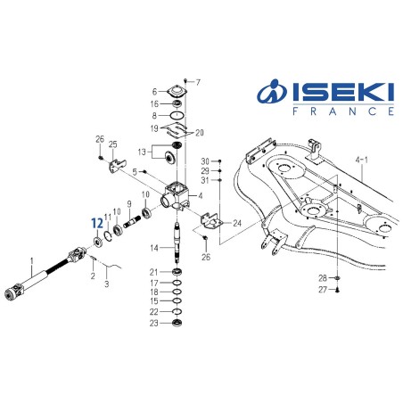 Bague d'Étanchéité ISEKI (8595-201-025-00)