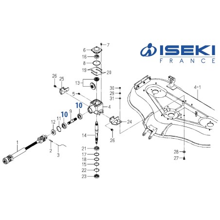 Roulement Boîtier ISEKI (1594-218-001-00)