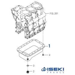 Carter Moteur ISEKI (6211-361-069-00)
