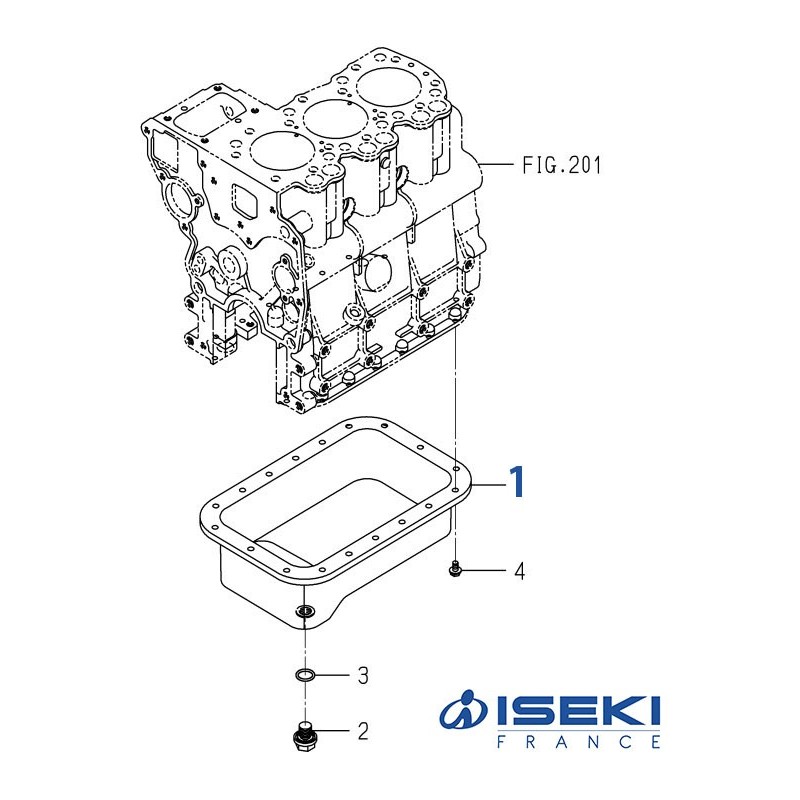 Carter Moteur ISEKI (6211-361-069-00)