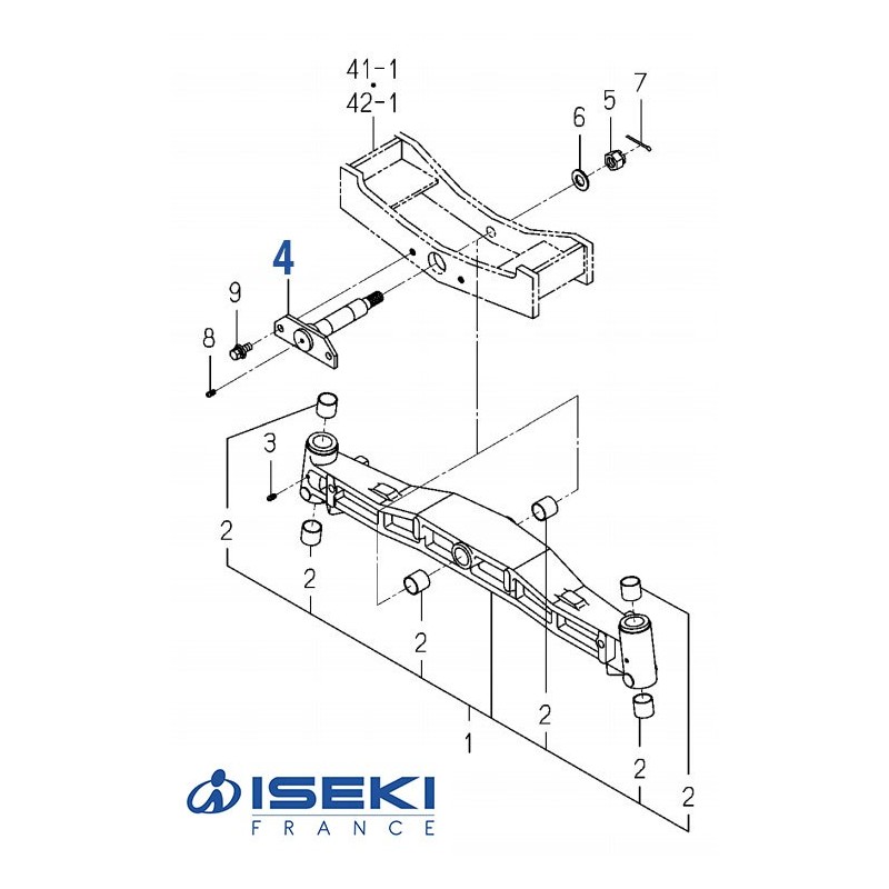 Axe de Pivot ISEKI (1728-433-510-10)