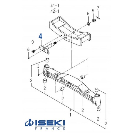 Axe de Pivot ISEKI (1728-433-510-10)