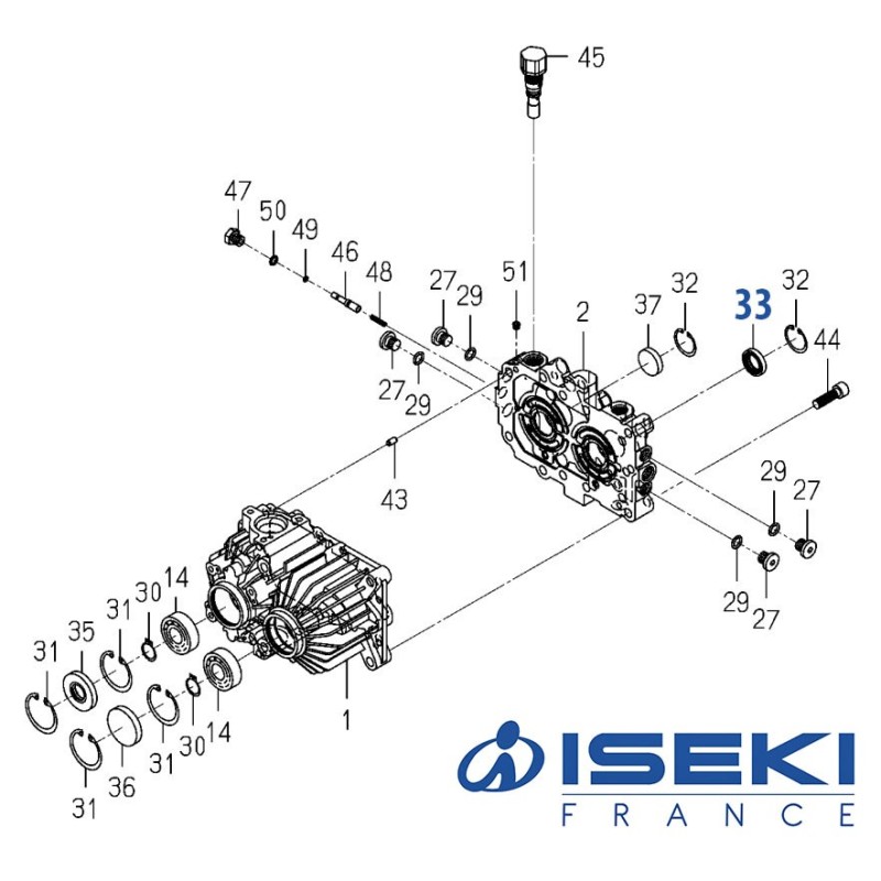Bague d'Étanchéité ISEKI (K510-001-039-00)