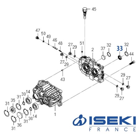 Bague d'Étanchéité ISEKI (K510-001-039-00)