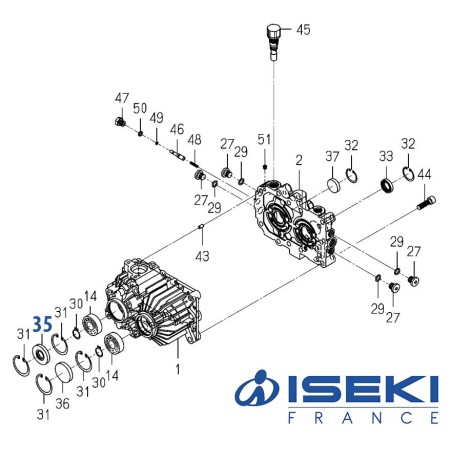 Bague d'Étanchéité ISEKI (V744-120-470-70)