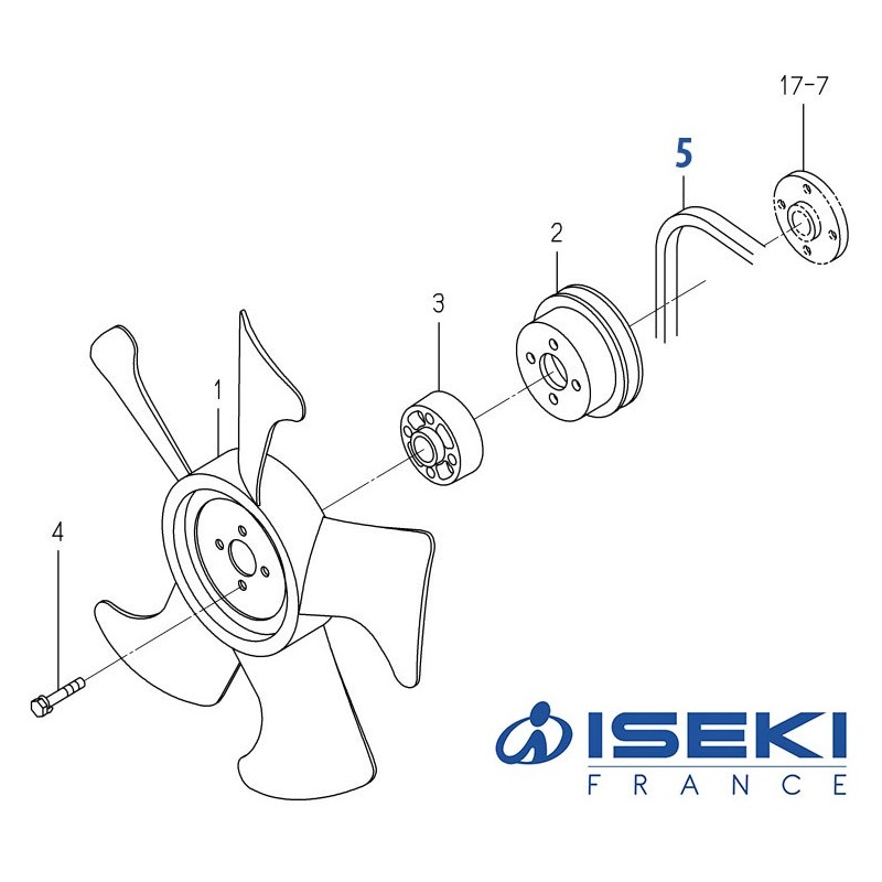 Courroie ISEKI (6213-671-034-00)