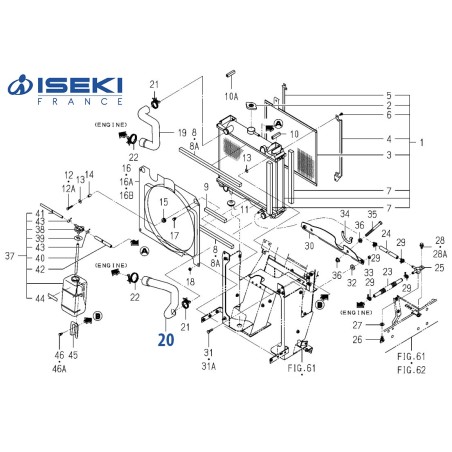 Durite Inf. ISEKI (1725-102-002-00)