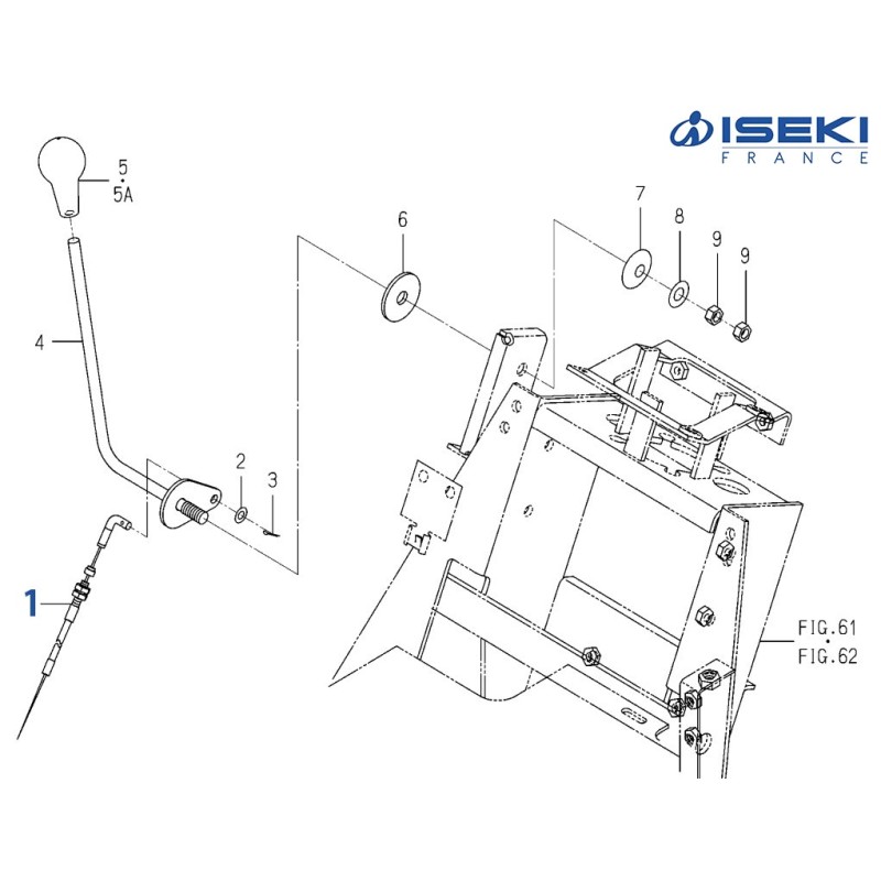 Câble Accélérateur ISEKI (1725-117-200-20)