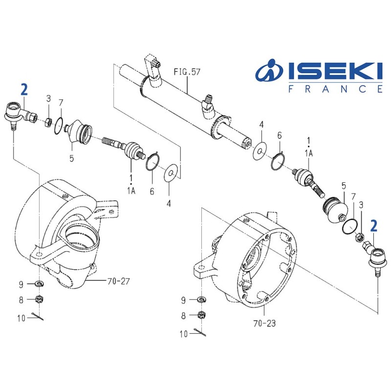 Rotule de Vérin ISEKI (1725-436-320-00)
