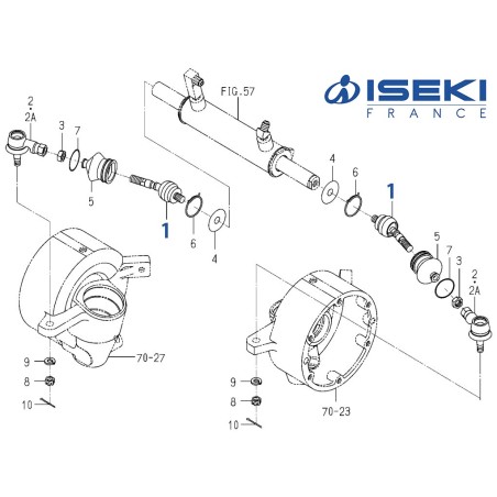 Rotule Articulée ISEKI (1725-436-610-00)