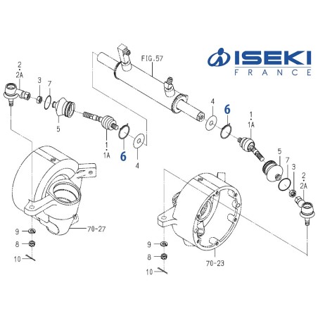Circlip de Soufflet ISEKI (1725-436-003-00)
