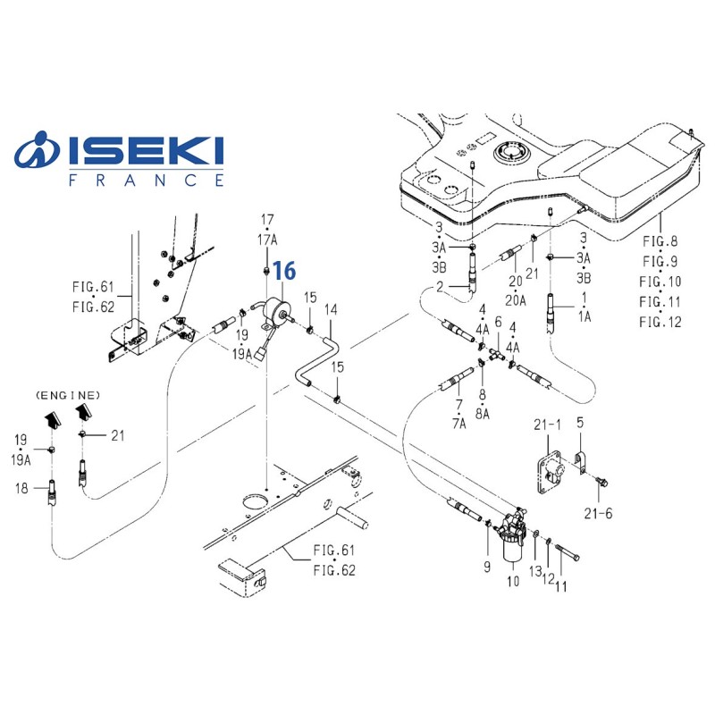 Pompe Électrique ISEKI (1703-105-210-10)