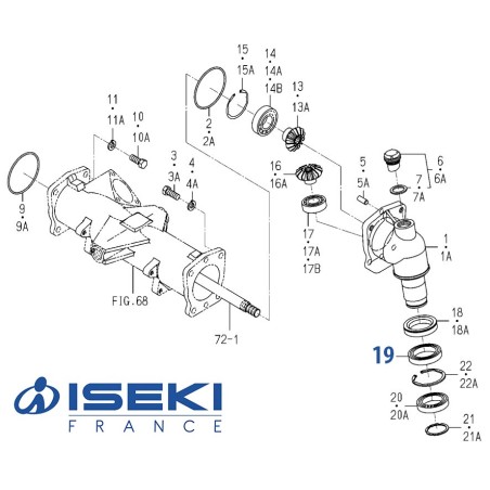 Roulement Sup. Pivot ISEKi (V600-110-691-00)