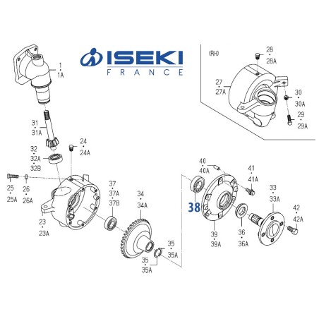 Roulement Fusée ISEKI (V600-110-620-60)