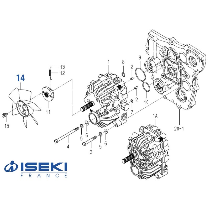 Ventilateur Hydro ISEKI (1725-210-002-00)