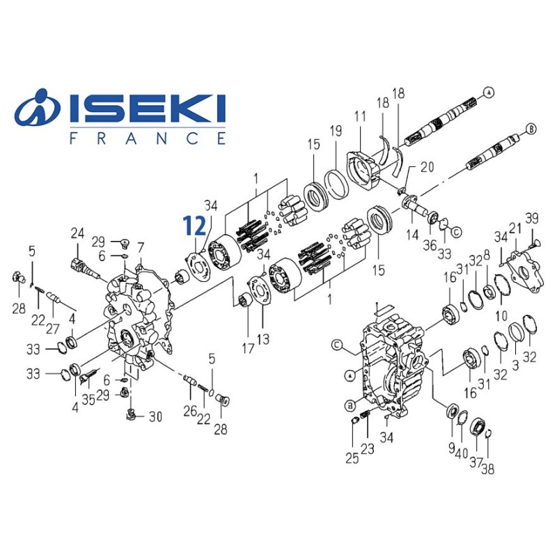 Disque Glace ISEKI (1689-201-201-00)