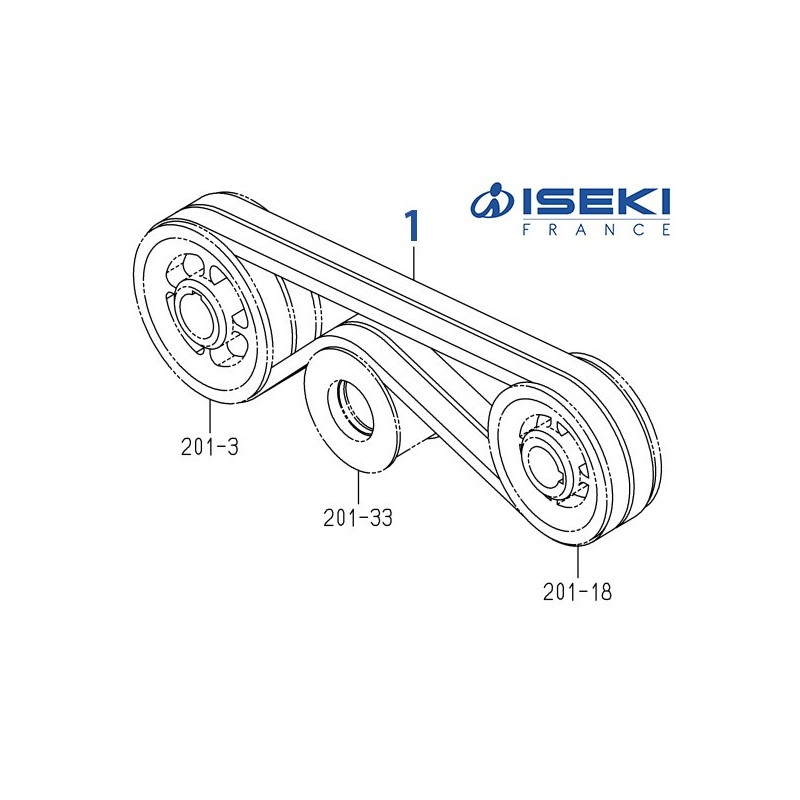Courroie ISEKI (8674-203-200-00/U)