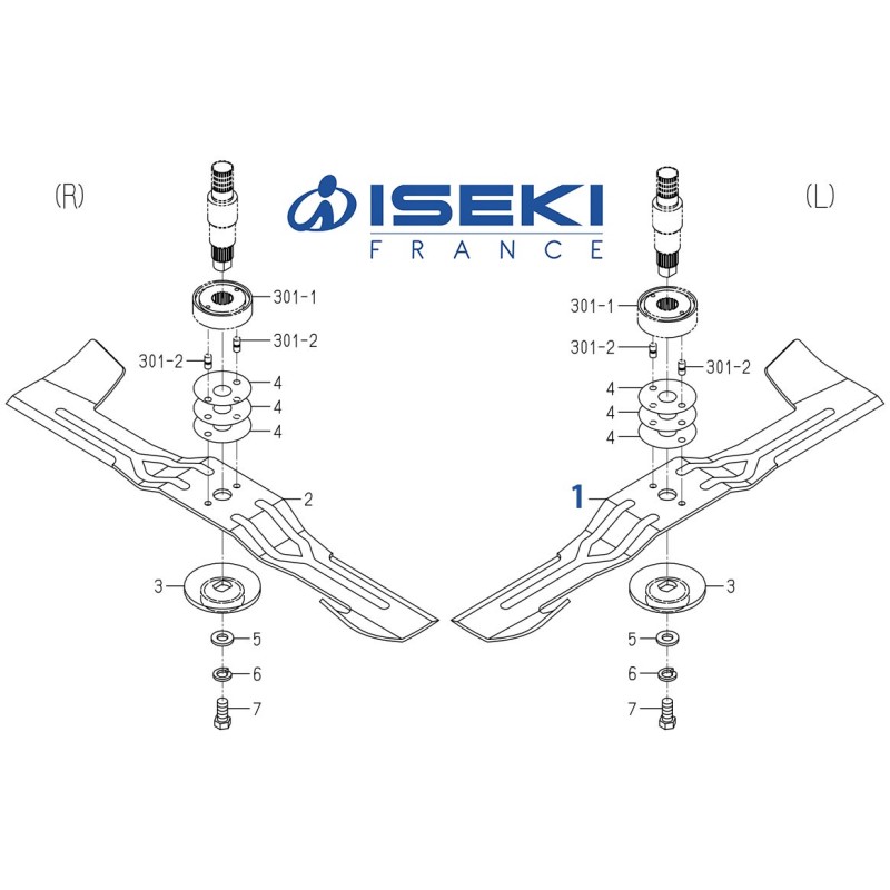 Lame Gauche ISEKI (8674-306-001-10)