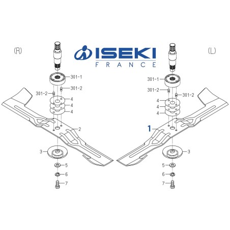 Lame Gauche ISEKI (8674-306-001-10)