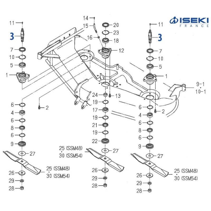 Arbre de Palier ISEKI (8595-301-031-00)